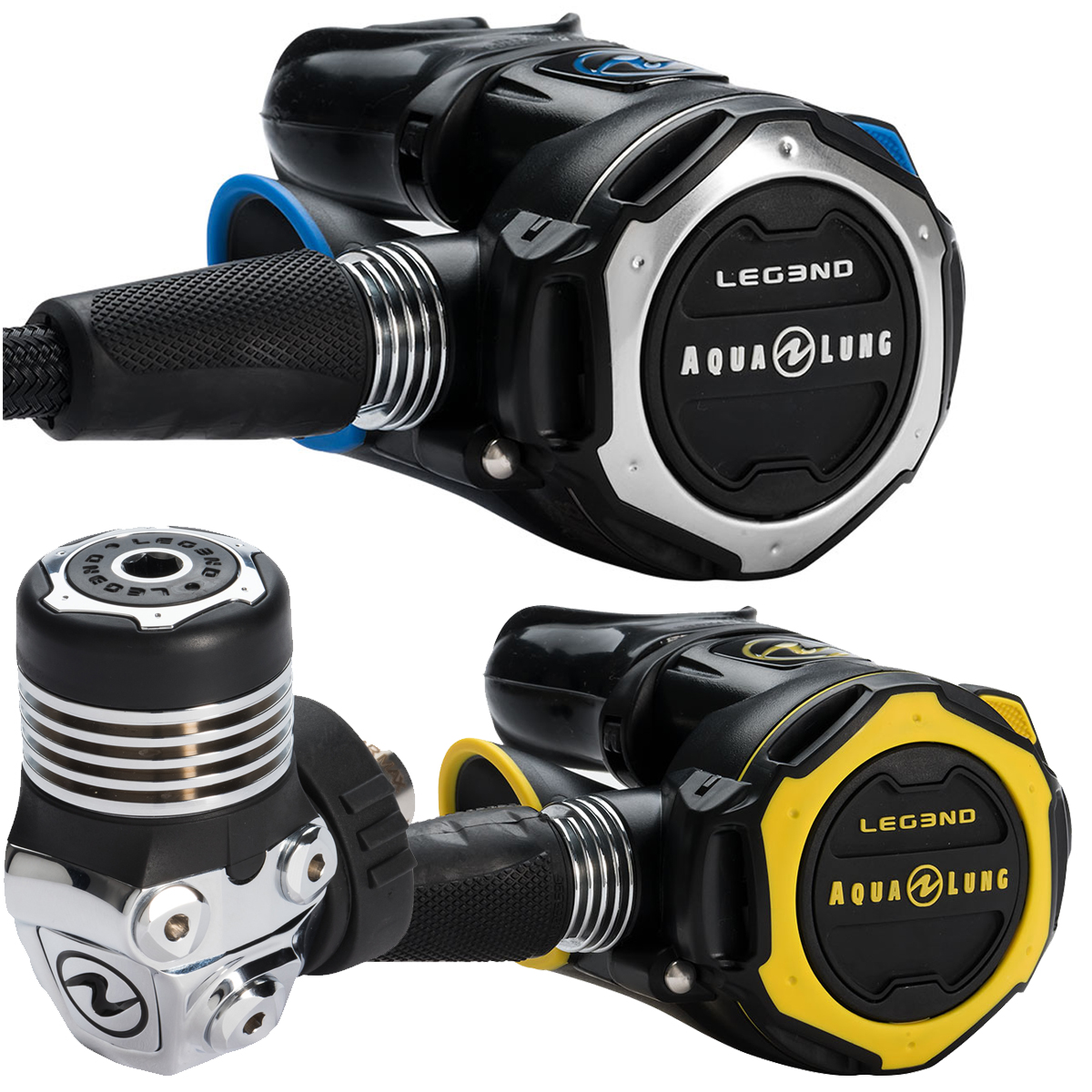 AQUALUNG - LEG3ND Atemregler Set DIN 3stufig mit Octopus Legend AQUALUNG - LEG3ND Atemregler Set DIN 3stufig mit Octopus Legend