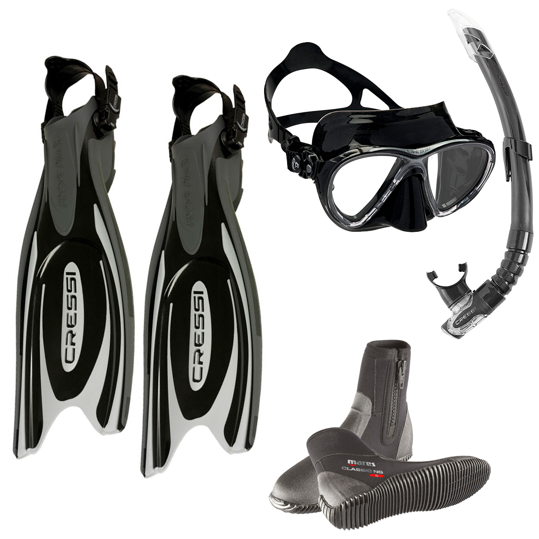 CRESSI - Einsteiger ABC Set Schwarz