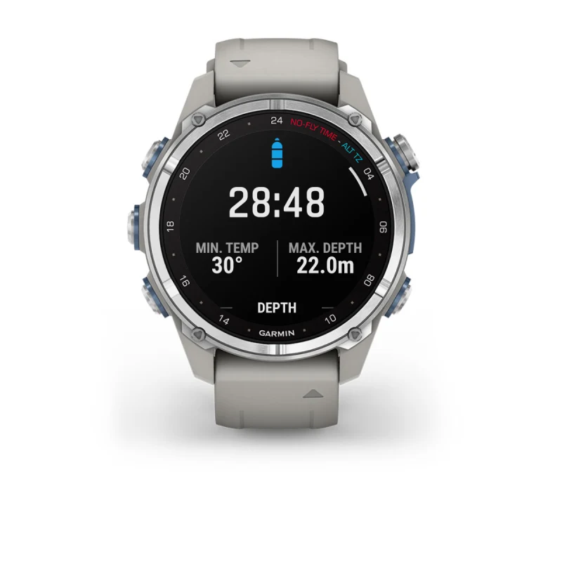 GARMIN - Descent MK3 43mm Silber/Grau Tauchcomputer mit GPS   