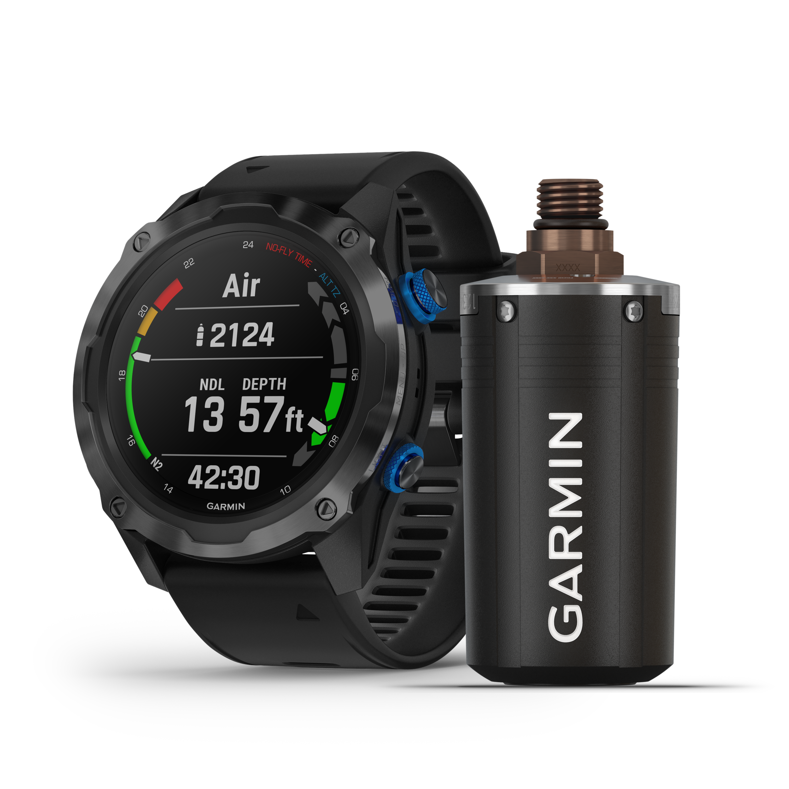 GARMIN - Descent MK2i Schwarz/Titan GPS Tauchcomputer T1 Bundle