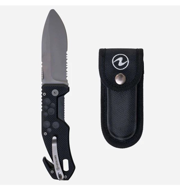 AQUALUNG - Folding Blunt black Titan-Tauchermesser