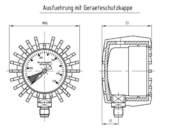 POLARIS - X-TREME Kapsel Finimeter mit Schutz 400Bar