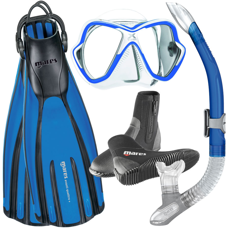 MARES - Avanti Quattro + ABC Set blau