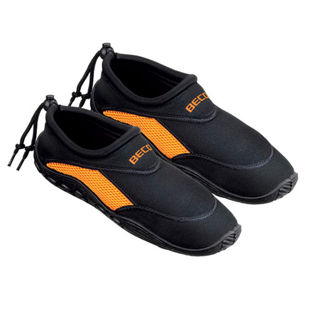 BECO - Beachwalker Strand- und Badeschuhe schwarz-orange