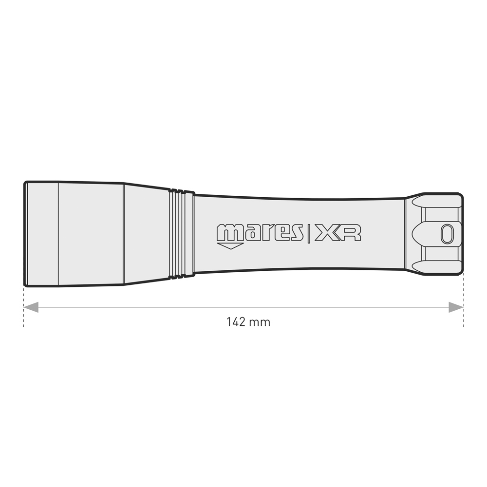 MARES XR - BACK UP Tauchlampe Mono LED 850 Lumen