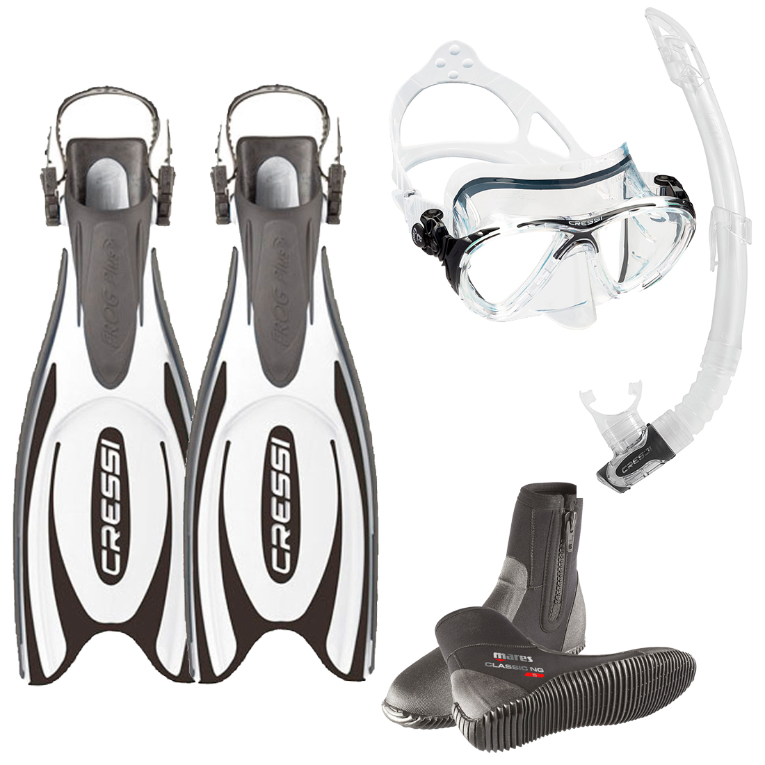 CRESSI - Einsteiger ABC Set Weiß CRESSI - Einsteiger ABC Set Weiß