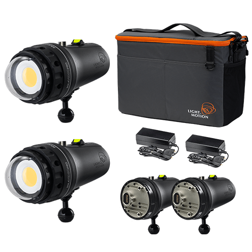 LIGHT & MOTION - Sola Video Double Dive 2x15K Kit (Kuppelport)