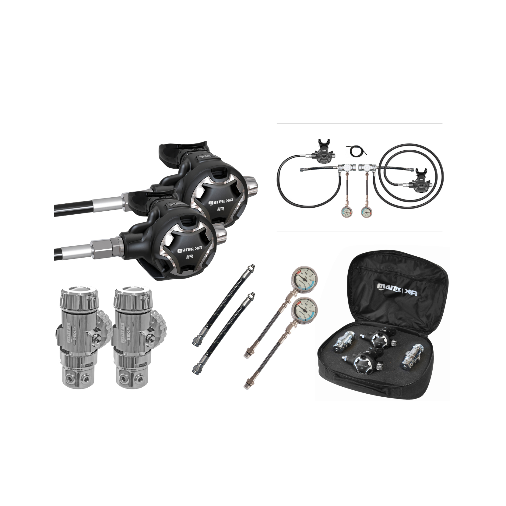 MARES XR - 28XR HR Full Tek Set-XR Atemregler Set