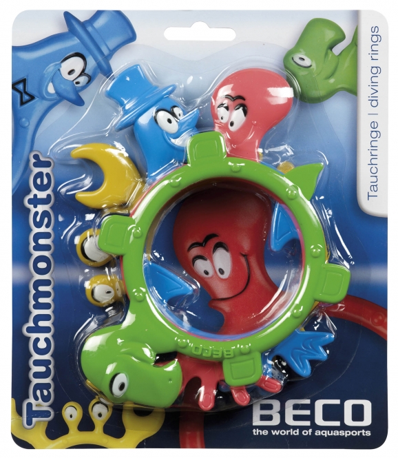 BECO - Tauchring 4er Set DIVING MONSTER