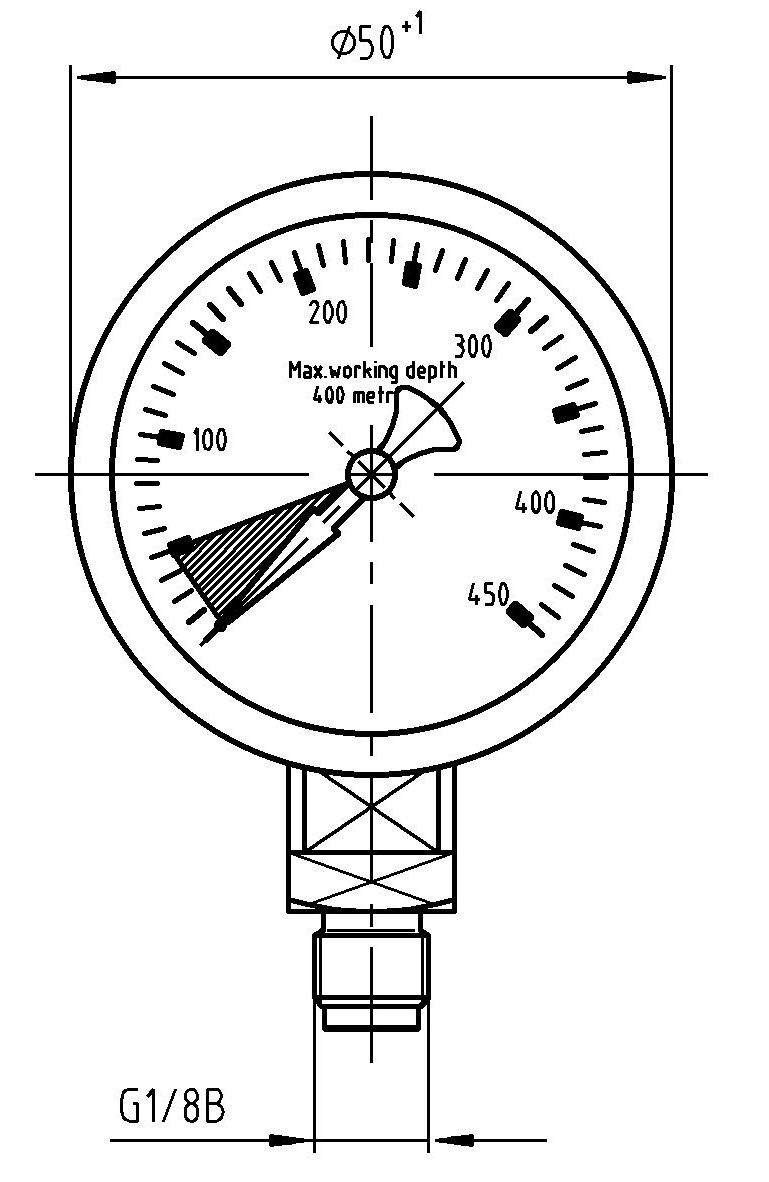 POLARIS - X-TREME Kapsel Finimeter mit Schutz 400Bar