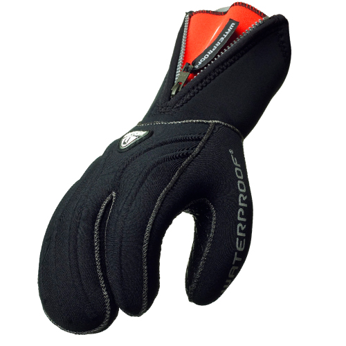 WATERPROOF - G1 7mm 3-Finger Semidry mit Zipp Neoprenhandschuhe