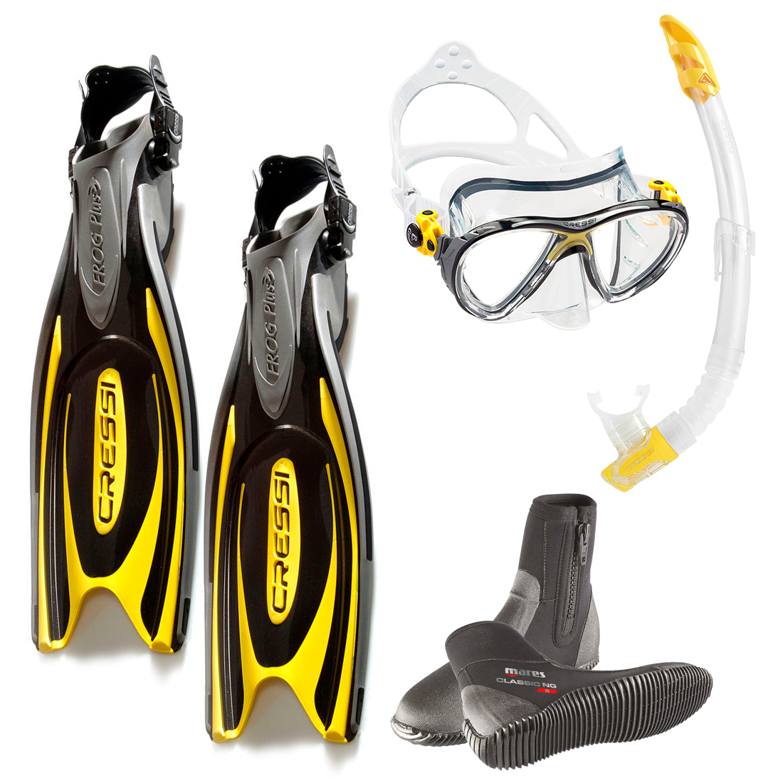 CRESSI - Einsteiger ABC Set Gelb CRESSI - Einsteiger ABC Set Gelb