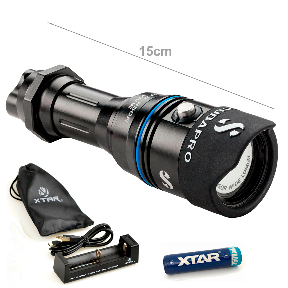 SCUBAPRO - Nova 850R WIDE (mit Akku, Ladegerät) Tauchlampe SCUBAPRO - Nova 850R WIDE (mit Akku, Ladegerät) Tauchlampe