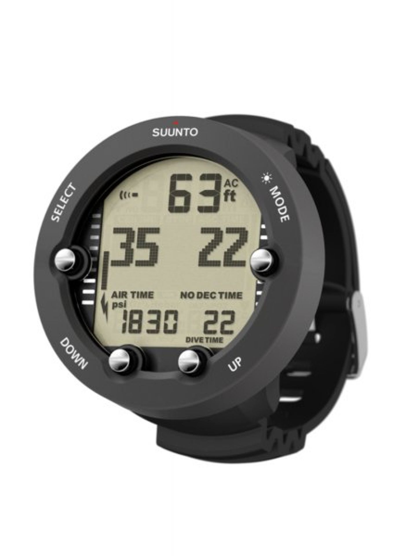 Suunto Vyper Novo – Computer Subacqueo Unisex – Colore Grafite – Robusto, Preciso E Affidabile – Senza USB